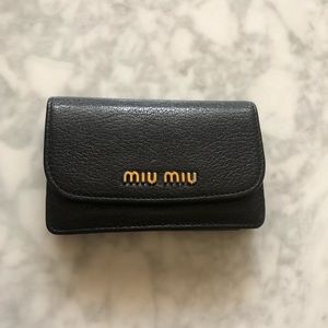 Miu miu card holder wallet